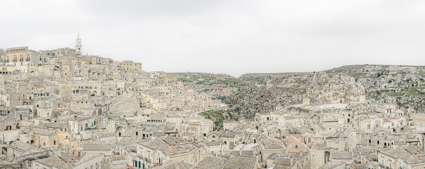 Matera, 60 cm x 24 cm,  Inkjetdruck auf mattes 300 Gramm Hanemühlen Papier, Auflage 100,